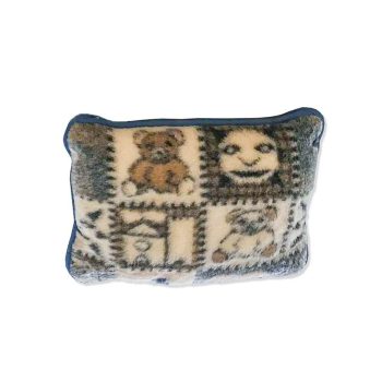   Sleepy-Gyermek Párna Macis mintával 100% Bárány gyapjú 40x50cm