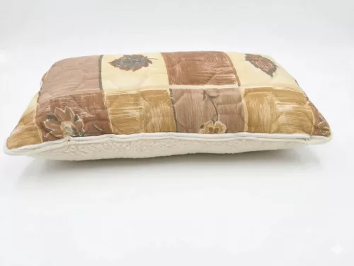 SLEEPY - MINTÁS GYAPJÚ/VÁSZON gerinc kímélő párna 40x80cm