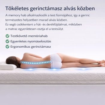 Ortho Sleepy 8cm magas Fedőmatrac 90x200cm 