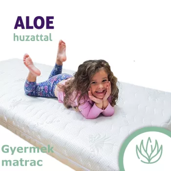   Sleepy - KIDS Hypoallergén Matrac 60kg-ig ALOE VERA Huzatban 90x200cm