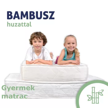   Sleepy - KIDS Hypoallergén Matrac 60kg-ig, BAMBOO Huzatban 80x160cm