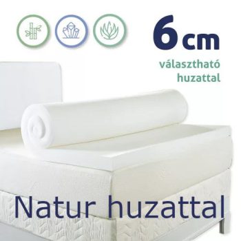   Ortho-Sleepy Memory+4cm HREcO fedőmatrac, Silver huzattal, 10cm magas, 160x200cm