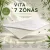 Vitaroll - Akupresszúrás 7 zónás Fedőmatrac Bamboo huzattal 180x200cm