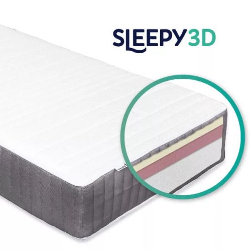 Sleepy 3D Mocca Luxus matrac 90x200cm + Protector matracvédő, Csomagban olcsóbb!