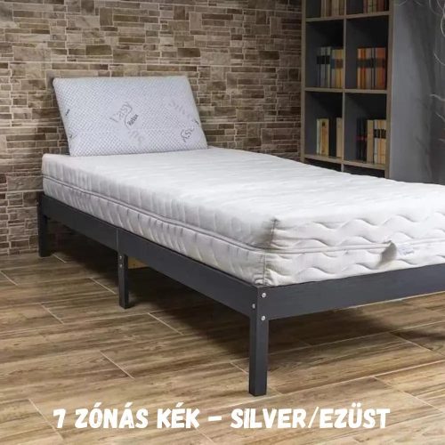 VitaRoll - Slim 7 zónás KÉK EcO Matrac, Silver/Ezüst huzattal, 160x200cm