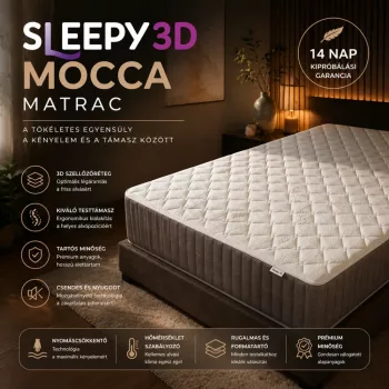 Sleepy 3D Mocca Luxus matrac extra vastag 25cm / kemény