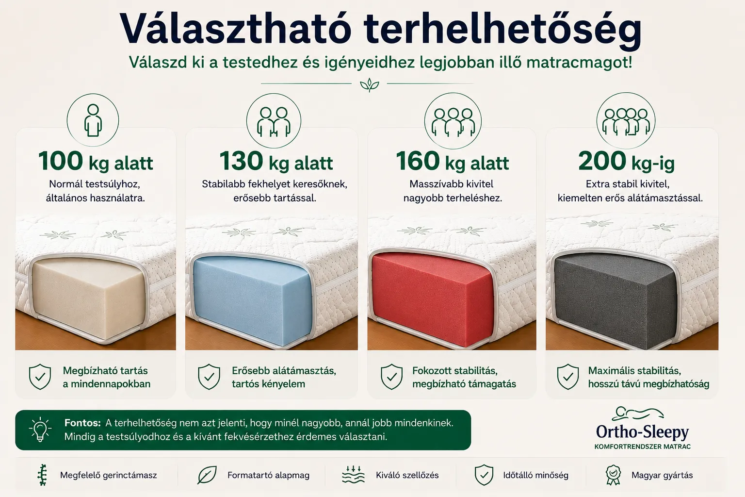 Választható terhelhetőség